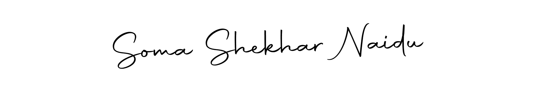 How to make Soma Shekhar Naidu name signature. Use Autography-DOLnW style for creating short signs online. This is the latest handwritten sign. Soma Shekhar Naidu signature style 10 images and pictures png