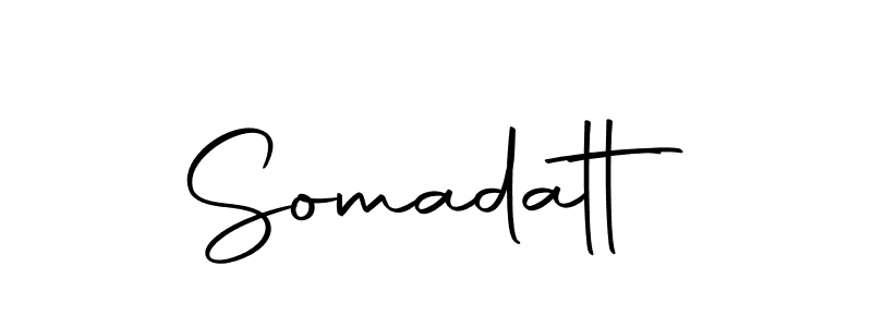 How to make Somadatt name signature. Use Autography-DOLnW style for creating short signs online. This is the latest handwritten sign. Somadatt signature style 10 images and pictures png