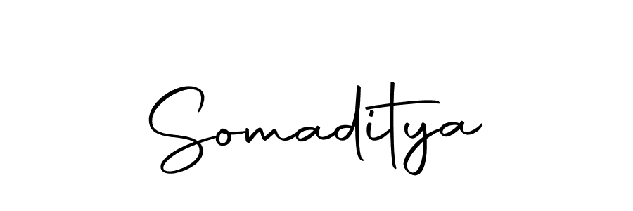 Create a beautiful signature design for name Somaditya. With this signature (Autography-DOLnW) fonts, you can make a handwritten signature for free. Somaditya signature style 10 images and pictures png