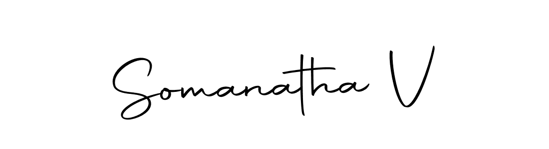 Make a beautiful signature design for name Somanatha V. Use this online signature maker to create a handwritten signature for free. Somanatha V signature style 10 images and pictures png