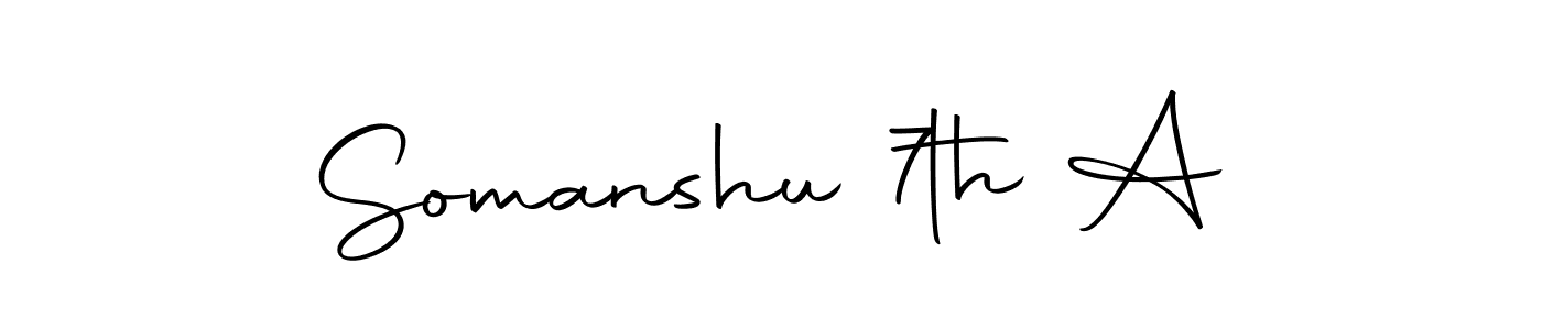 Autography-DOLnW is a professional signature style that is perfect for those who want to add a touch of class to their signature. It is also a great choice for those who want to make their signature more unique. Get Somanshu 7th A name to fancy signature for free. Somanshu 7th A signature style 10 images and pictures png