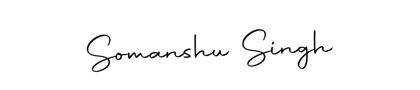 Create a beautiful signature design for name Somanshu Singh. With this signature (Autography-DOLnW) fonts, you can make a handwritten signature for free. Somanshu Singh signature style 10 images and pictures png