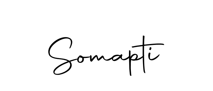 Create a beautiful signature design for name Somapti. With this signature (Autography-DOLnW) fonts, you can make a handwritten signature for free. Somapti signature style 10 images and pictures png