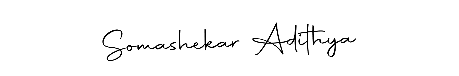 Design your own signature with our free online signature maker. With this signature software, you can create a handwritten (Autography-DOLnW) signature for name Somashekar Adithya. Somashekar Adithya signature style 10 images and pictures png