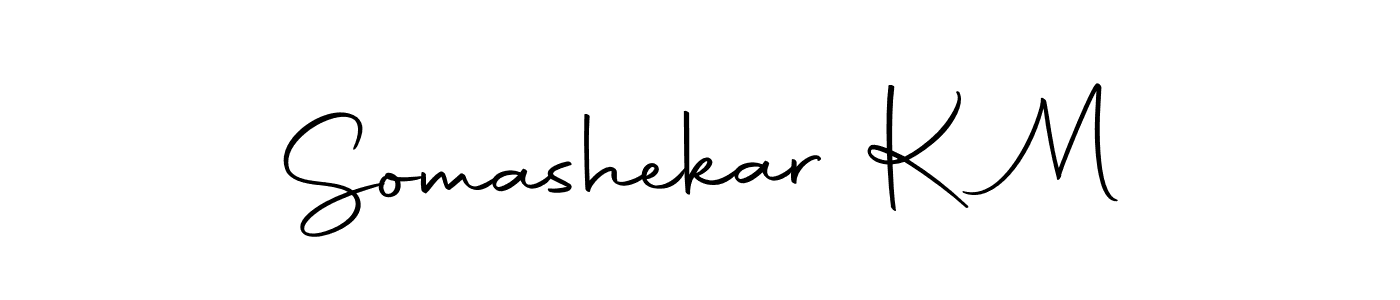 Make a beautiful signature design for name Somashekar K M. With this signature (Autography-DOLnW) style, you can create a handwritten signature for free. Somashekar K M signature style 10 images and pictures png