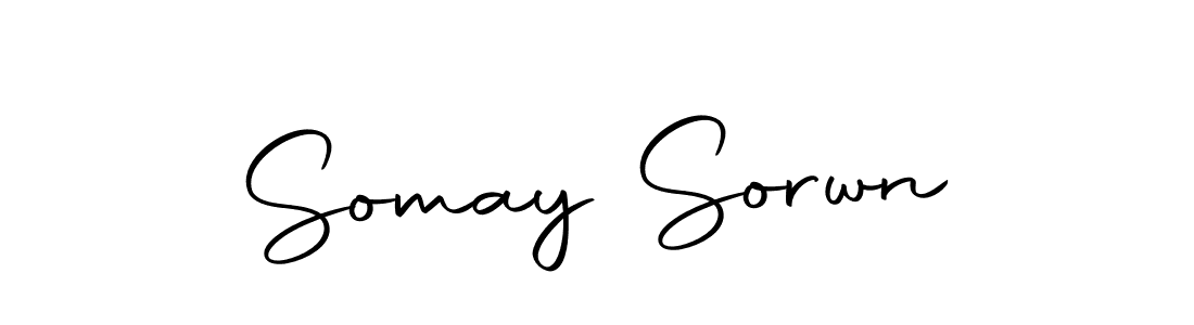 Use a signature maker to create a handwritten signature online. With this signature software, you can design (Autography-DOLnW) your own signature for name Somay Sorwn. Somay Sorwn signature style 10 images and pictures png