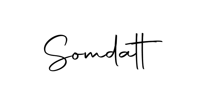 How to make Somdatt signature? Autography-DOLnW is a professional autograph style. Create handwritten signature for Somdatt name. Somdatt signature style 10 images and pictures png