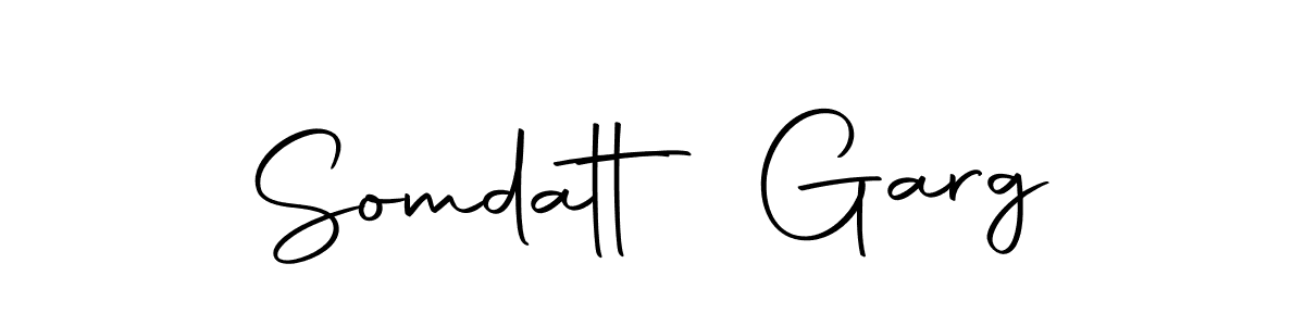 The best way (Autography-DOLnW) to make a short signature is to pick only two or three words in your name. The name Somdatt Garg include a total of six letters. For converting this name. Somdatt Garg signature style 10 images and pictures png