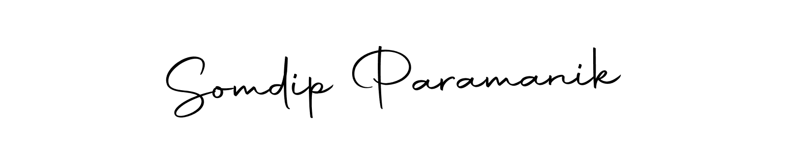 Create a beautiful signature design for name Somdip Paramanik. With this signature (Autography-DOLnW) fonts, you can make a handwritten signature for free. Somdip Paramanik signature style 10 images and pictures png
