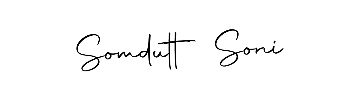 The best way (Autography-DOLnW) to make a short signature is to pick only two or three words in your name. The name Somdutt Soni include a total of six letters. For converting this name. Somdutt Soni signature style 10 images and pictures png