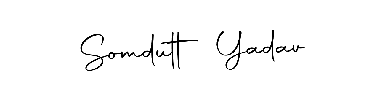 Similarly Autography-DOLnW is the best handwritten signature design. Signature creator online .You can use it as an online autograph creator for name Somdutt Yadav. Somdutt Yadav signature style 10 images and pictures png
