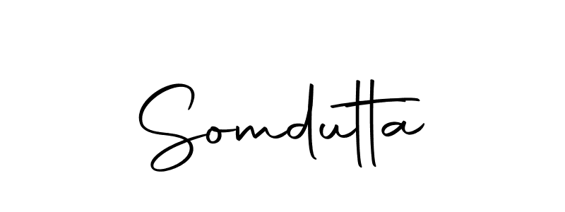 Create a beautiful signature design for name Somdutta. With this signature (Autography-DOLnW) fonts, you can make a handwritten signature for free. Somdutta signature style 10 images and pictures png