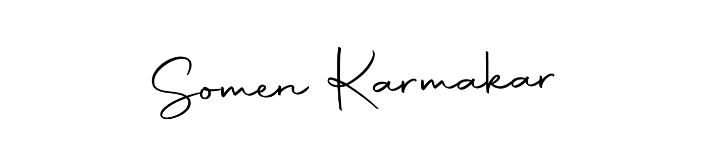 Create a beautiful signature design for name Somen Karmakar. With this signature (Autography-DOLnW) fonts, you can make a handwritten signature for free. Somen Karmakar signature style 10 images and pictures png