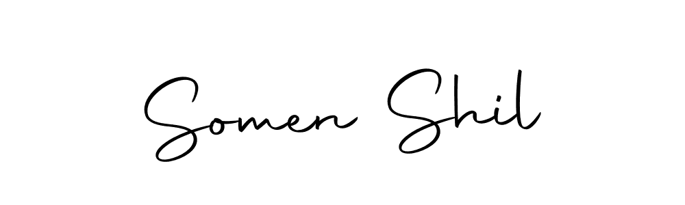 How to make Somen Shil name signature. Use Autography-DOLnW style for creating short signs online. This is the latest handwritten sign. Somen Shil signature style 10 images and pictures png