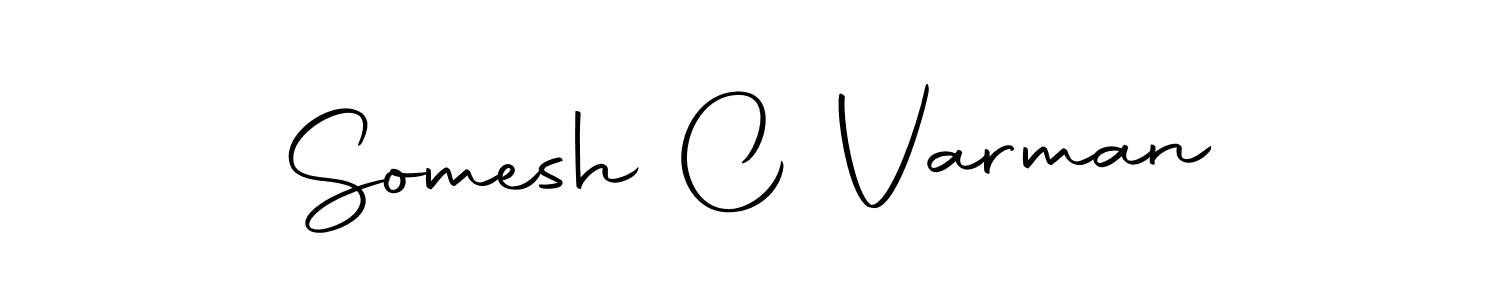 Design your own signature with our free online signature maker. With this signature software, you can create a handwritten (Autography-DOLnW) signature for name Somesh C Varman. Somesh C Varman signature style 10 images and pictures png