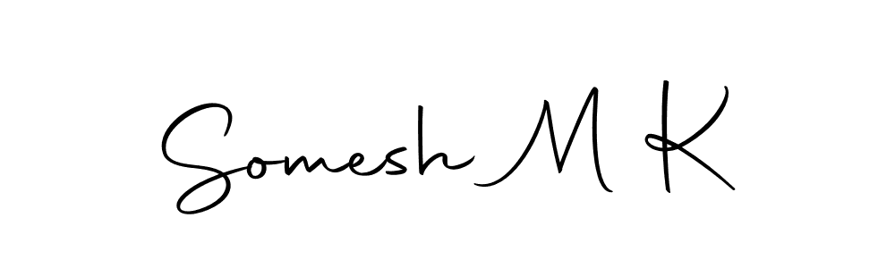 Make a beautiful signature design for name Somesh M K. Use this online signature maker to create a handwritten signature for free. Somesh M K signature style 10 images and pictures png