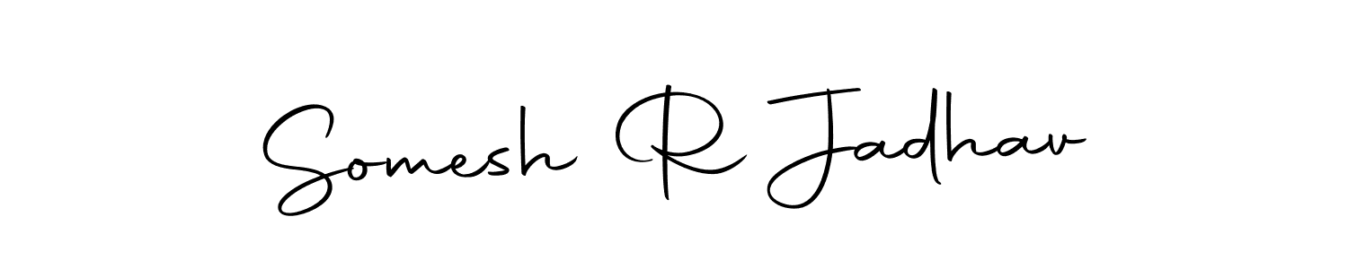 Make a beautiful signature design for name Somesh R Jadhav. Use this online signature maker to create a handwritten signature for free. Somesh R Jadhav signature style 10 images and pictures png
