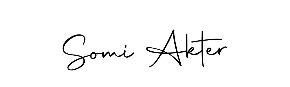 It looks lik you need a new signature style for name Somi Akter. Design unique handwritten (Autography-DOLnW) signature with our free signature maker in just a few clicks. Somi Akter signature style 10 images and pictures png