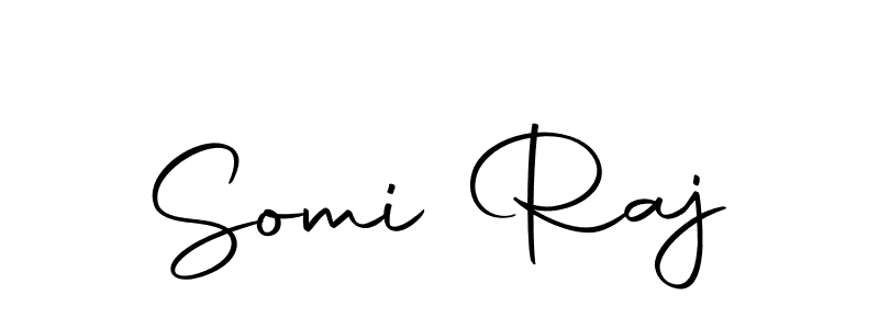 The best way (Autography-DOLnW) to make a short signature is to pick only two or three words in your name. The name Somi Raj include a total of six letters. For converting this name. Somi Raj signature style 10 images and pictures png