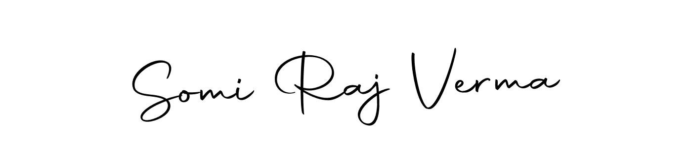How to make Somi Raj Verma name signature. Use Autography-DOLnW style for creating short signs online. This is the latest handwritten sign. Somi Raj Verma signature style 10 images and pictures png