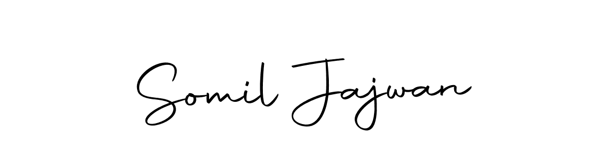 The best way (Autography-DOLnW) to make a short signature is to pick only two or three words in your name. The name Somil Jajwan include a total of six letters. For converting this name. Somil Jajwan signature style 10 images and pictures png