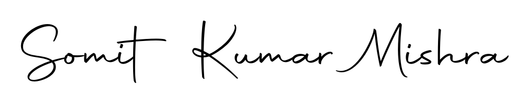 A sleek calligraphic signature for name Somit Kumar Mishra utilizing Autography-DOLnW styling. Great for adding personal signatures to photos and art. Somit Kumar Mishra signature style 10 images and pictures png