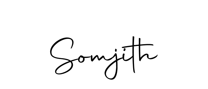 Create a beautiful signature design for name Somjith. With this signature (Autography-DOLnW) fonts, you can make a handwritten signature for free. Somjith signature style 10 images and pictures png