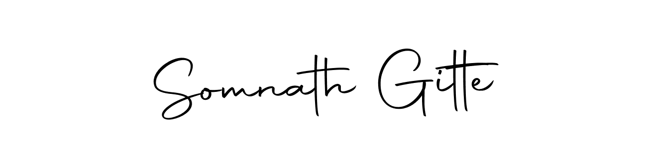 Also we have Somnath Gitte name is the best signature style. Create professional handwritten signature collection using Autography-DOLnW autograph style. Somnath Gitte signature style 10 images and pictures png