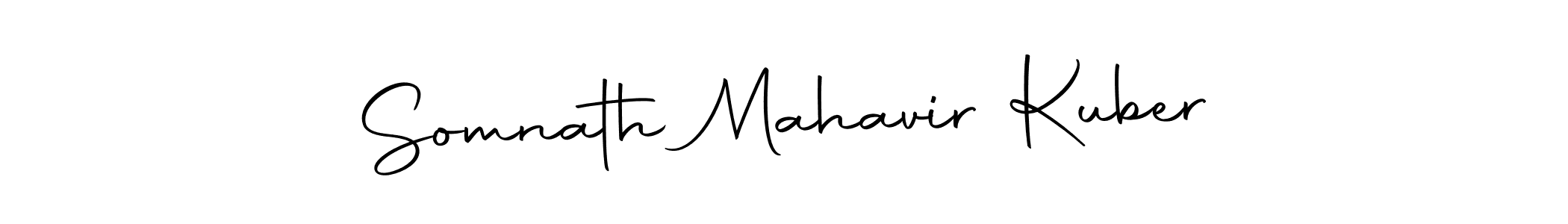 Make a beautiful signature design for name Somnath Mahavir Kuber. Use this online signature maker to create a handwritten signature for free. Somnath Mahavir Kuber signature style 10 images and pictures png