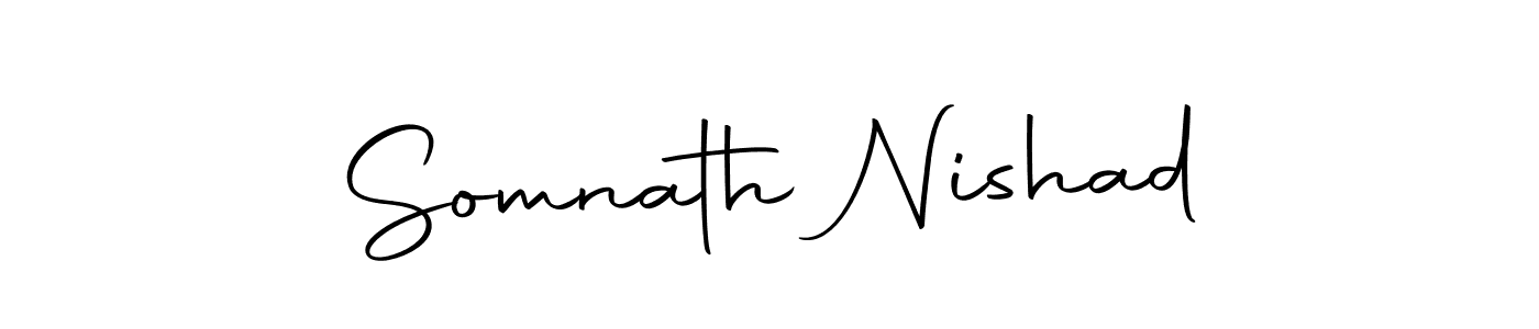 Design your own signature with our free online signature maker. With this signature software, you can create a handwritten (Autography-DOLnW) signature for name Somnath Nishad. Somnath Nishad signature style 10 images and pictures png