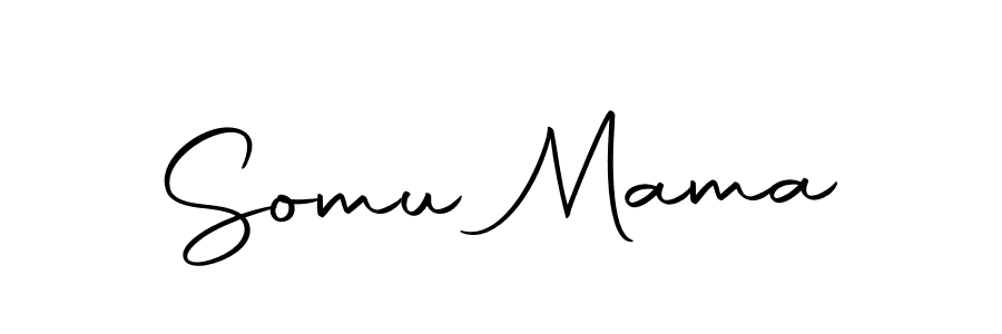 Create a beautiful signature design for name Somu Mama. With this signature (Autography-DOLnW) fonts, you can make a handwritten signature for free. Somu Mama signature style 10 images and pictures png
