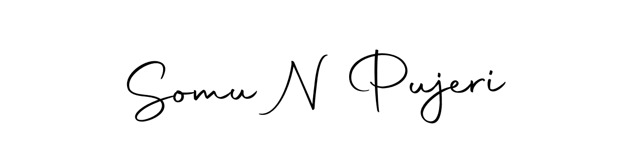 You should practise on your own different ways (Autography-DOLnW) to write your name (Somu N Pujeri) in signature. don't let someone else do it for you. Somu N Pujeri signature style 10 images and pictures png