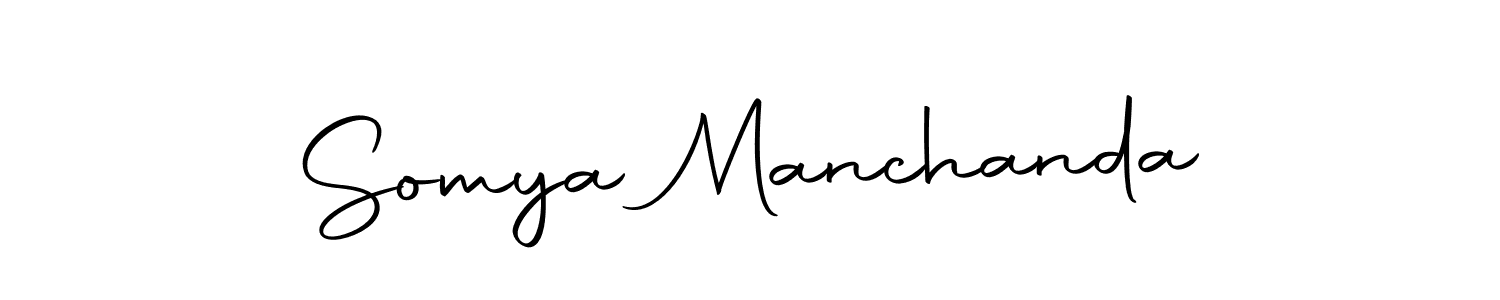 Use a signature maker to create a handwritten signature online. With this signature software, you can design (Autography-DOLnW) your own signature for name Somya Manchanda. Somya Manchanda signature style 10 images and pictures png