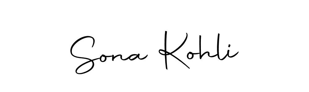 Design your own signature with our free online signature maker. With this signature software, you can create a handwritten (Autography-DOLnW) signature for name Sona Kohli. Sona Kohli signature style 10 images and pictures png
