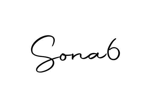 Design your own signature with our free online signature maker. With this signature software, you can create a handwritten (Autography-DOLnW) signature for name Sona6. Sona6 signature style 10 images and pictures png