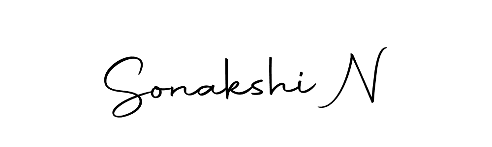 Sonakshi N stylish signature style. Best Handwritten Sign (Autography-DOLnW) for my name. Handwritten Signature Collection Ideas for my name Sonakshi N. Sonakshi N signature style 10 images and pictures png