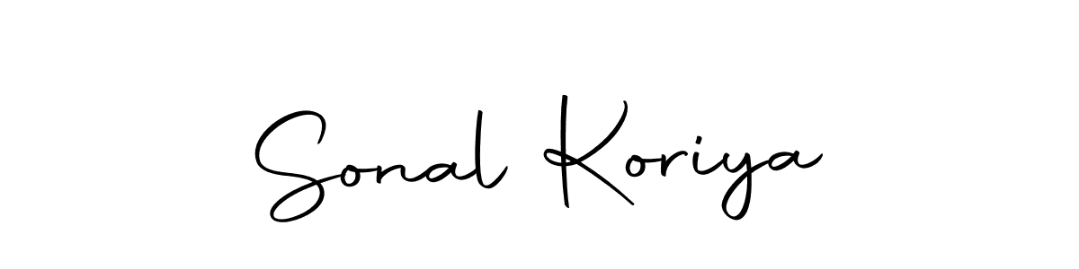 Create a beautiful signature design for name Sonal Koriya. With this signature (Autography-DOLnW) fonts, you can make a handwritten signature for free. Sonal Koriya signature style 10 images and pictures png