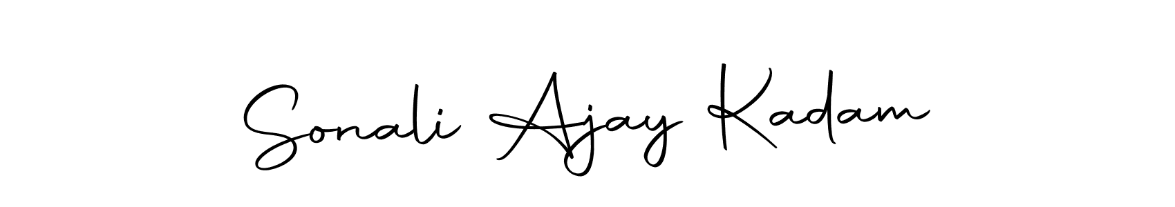 Create a beautiful signature design for name Sonali Ajay Kadam. With this signature (Autography-DOLnW) fonts, you can make a handwritten signature for free. Sonali Ajay Kadam signature style 10 images and pictures png
