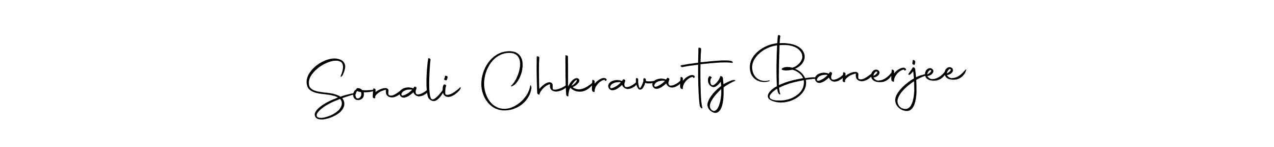 Create a beautiful signature design for name Sonali Chkravarty Banerjee. With this signature (Autography-DOLnW) fonts, you can make a handwritten signature for free. Sonali Chkravarty Banerjee signature style 10 images and pictures png