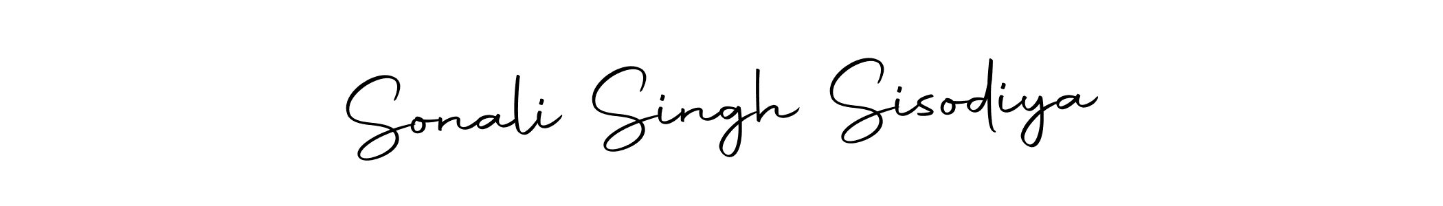 How to make Sonali Singh Sisodiya name signature. Use Autography-DOLnW style for creating short signs online. This is the latest handwritten sign. Sonali Singh Sisodiya signature style 10 images and pictures png