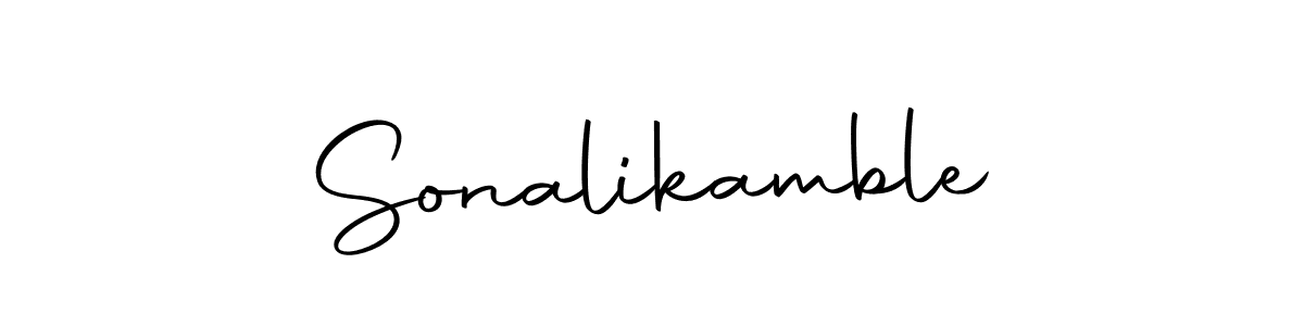 Make a short Sonalikamble signature style. Manage your documents anywhere anytime using Autography-DOLnW. Create and add eSignatures, submit forms, share and send files easily. Sonalikamble signature style 10 images and pictures png