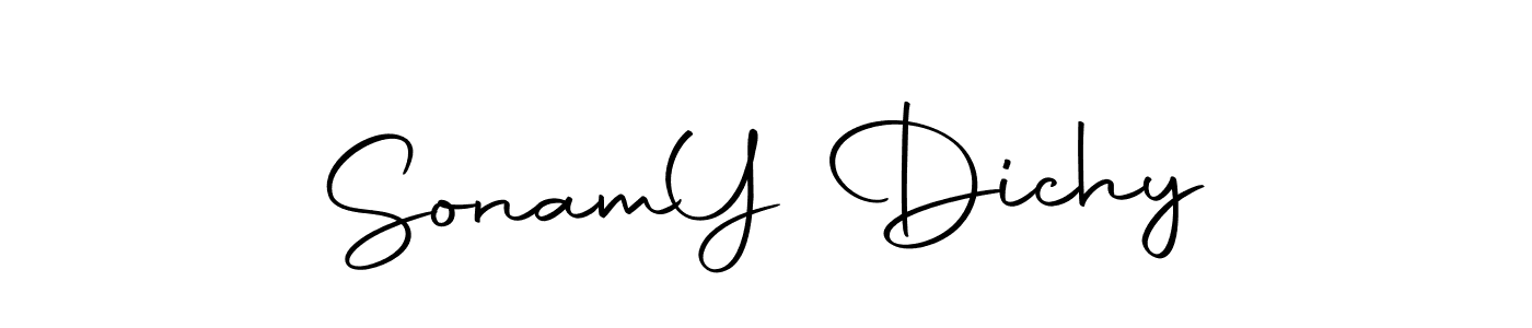 Use a signature maker to create a handwritten signature online. With this signature software, you can design (Autography-DOLnW) your own signature for name Sonam  Y Dichy. Sonam  Y Dichy signature style 10 images and pictures png