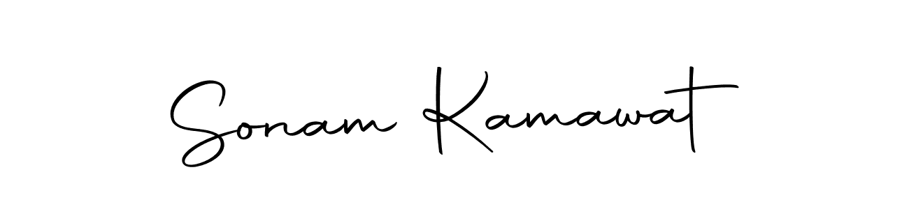Design your own signature with our free online signature maker. With this signature software, you can create a handwritten (Autography-DOLnW) signature for name Sonam Kamawat. Sonam Kamawat signature style 10 images and pictures png