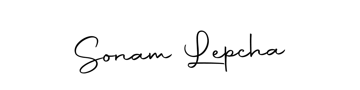 The best way (Autography-DOLnW) to make a short signature is to pick only two or three words in your name. The name Sonam Lepcha include a total of six letters. For converting this name. Sonam Lepcha signature style 10 images and pictures png