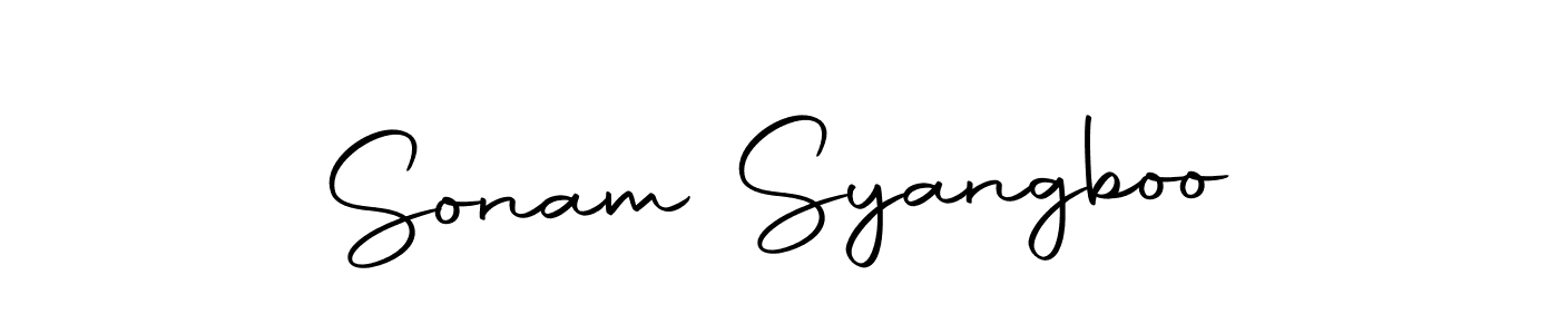 Make a beautiful signature design for name Sonam Syangboo. With this signature (Autography-DOLnW) style, you can create a handwritten signature for free. Sonam Syangboo signature style 10 images and pictures png