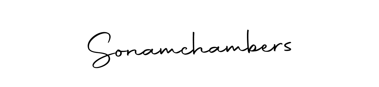 Sonamchambers stylish signature style. Best Handwritten Sign (Autography-DOLnW) for my name. Handwritten Signature Collection Ideas for my name Sonamchambers. Sonamchambers signature style 10 images and pictures png