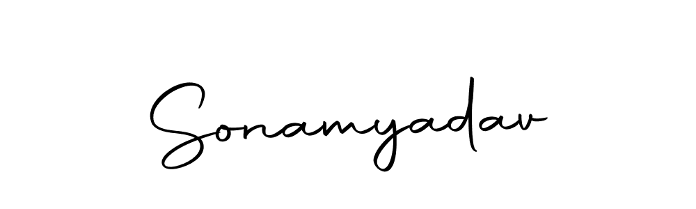 Sonamyadav stylish signature style. Best Handwritten Sign (Autography-DOLnW) for my name. Handwritten Signature Collection Ideas for my name Sonamyadav. Sonamyadav signature style 10 images and pictures png