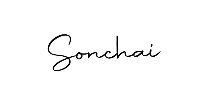 Create a beautiful signature design for name Sonchai. With this signature (Autography-DOLnW) fonts, you can make a handwritten signature for free. Sonchai signature style 10 images and pictures png