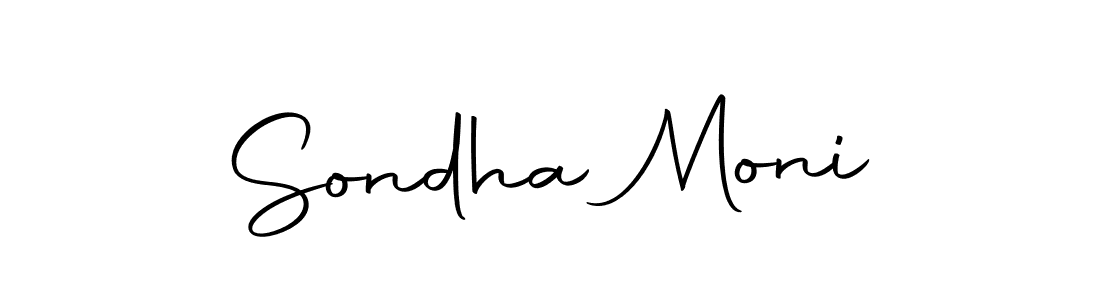Here are the top 10 professional signature styles for the name Sondha Moni. These are the best autograph styles you can use for your name. Sondha Moni signature style 10 images and pictures png