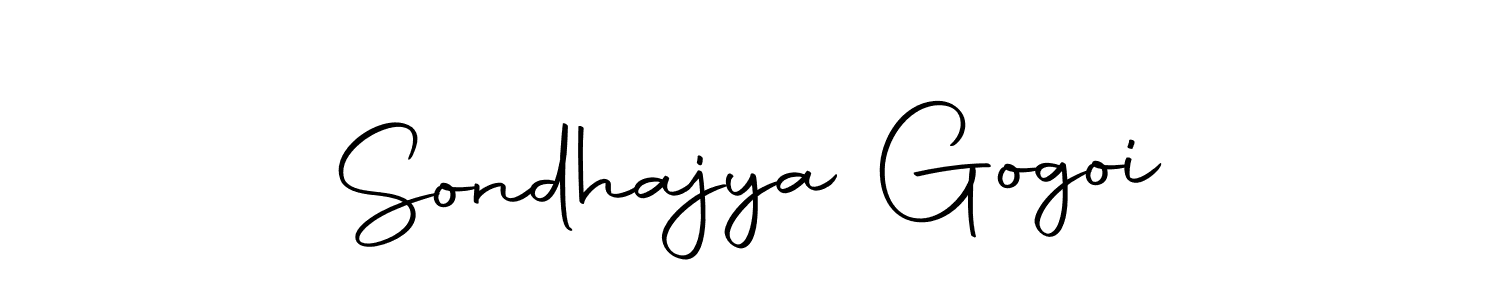 The best way (Autography-DOLnW) to make a short signature is to pick only two or three words in your name. The name Sondhajya Gogoi include a total of six letters. For converting this name. Sondhajya Gogoi signature style 10 images and pictures png